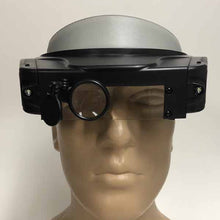 Lighted Headband Magnifying Glass Headset with dual side mounted lights & swivel loupe magnifyingglassstore