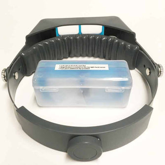 HVM-5L 4 Lens Lighted Headband Magnifying Glass Headset magnifyingglassstore