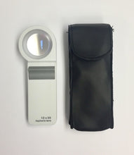 12x Aspheric Pocket Magnifying Glass with LED & Storage Case magnifyingglassstore