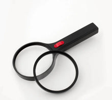 M4+LED 4" Inch Round 4x Double Lens LED Illuminated Magnifying Glass magnifyingglassstore