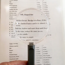 Lightweight Hand Held Reading Magnifying Glass with 3.2 inch 2.5x lens magnifyingglassstore