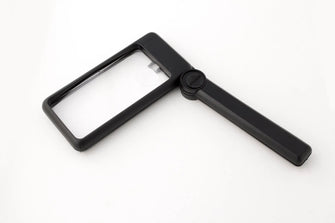 FRM-2 2"x4" 2x Lighted Folding Handle Magnifier magnifyingglassstore
