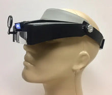 HM-3L LED Lighted Headband Magnifying Headset With Extra Loupe magnifyingglassstore